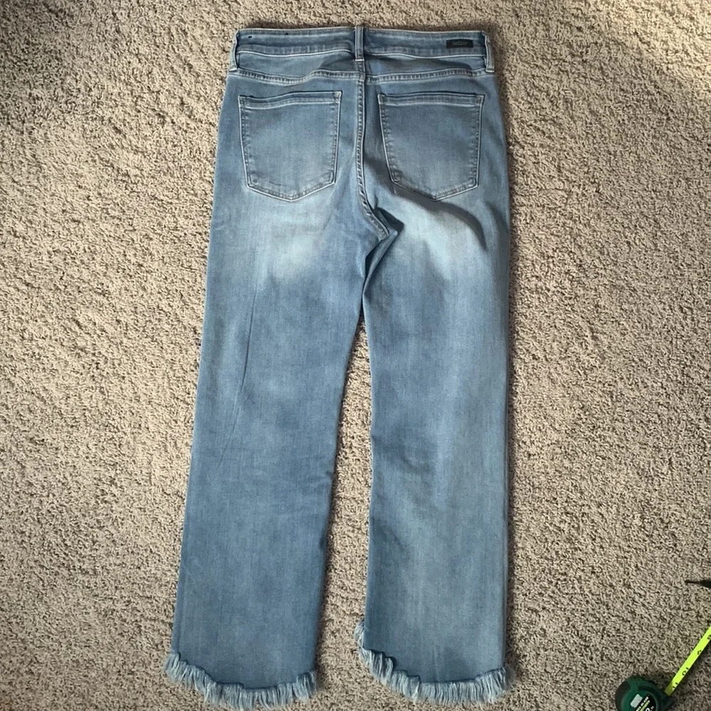 Liverpool Jeans Company Medium Blue Cropped Flare Jeans - Picture 15 of 16
